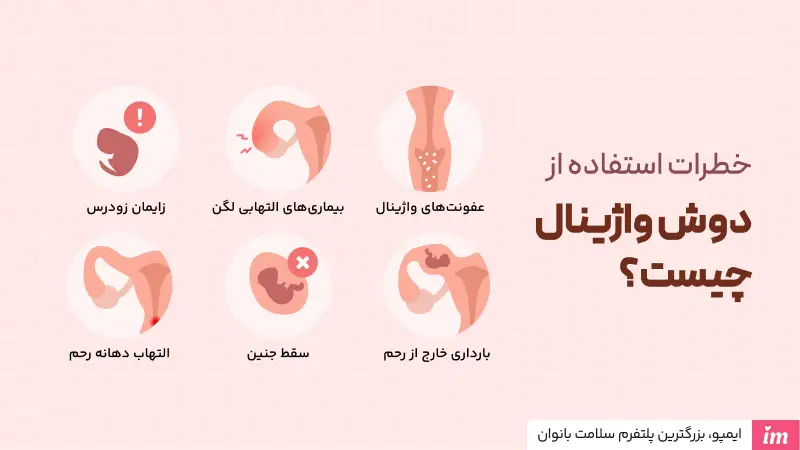خطرات استفاده از دوش واژینال