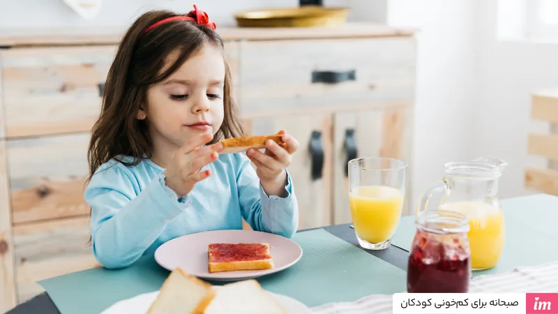 صبحانه برای کم‌خونی کودکان