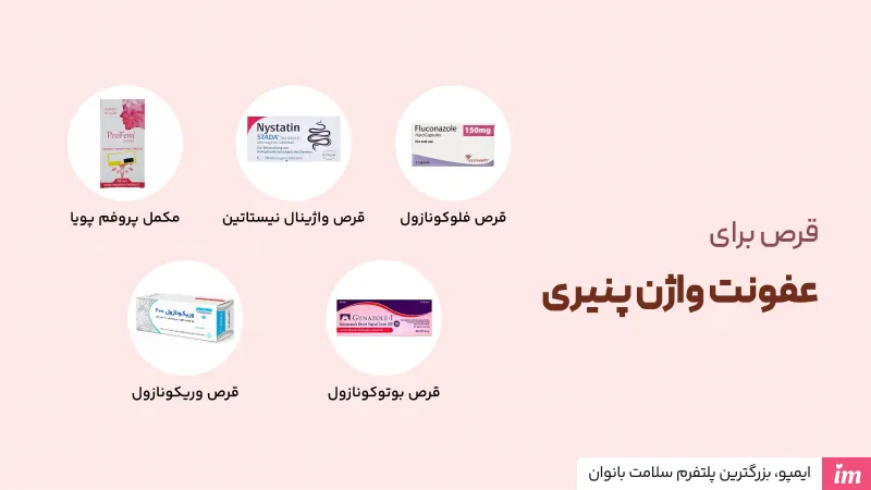 قرص برای عفونت واژن پنیری