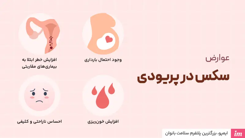 عوارض سکس در پریودی