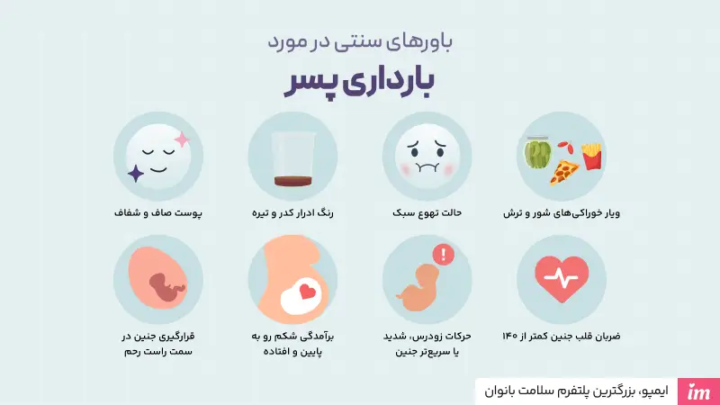 علائم بارداری پسر چیست؟
