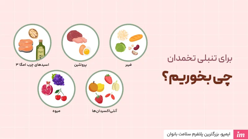 برای تنبلی تخمدان چه بخوریم؟