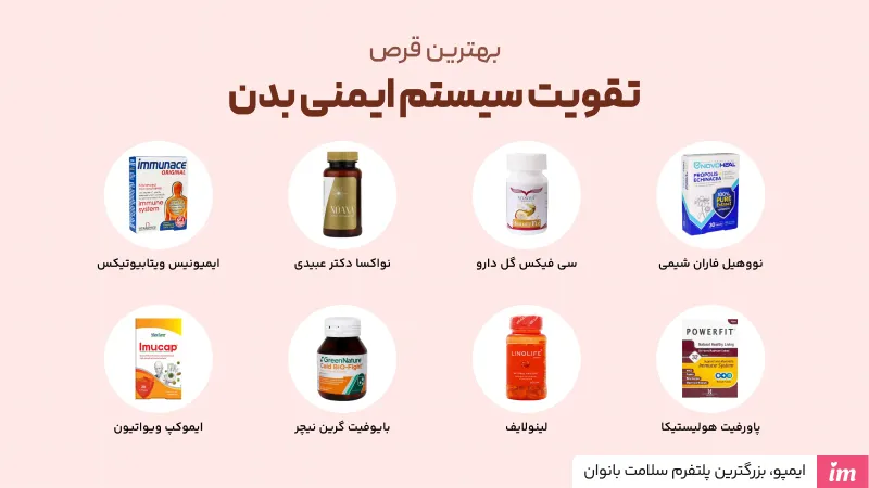 بهترین قرص تقویت سیستم ایمنی بدن خارجی و ایرانی