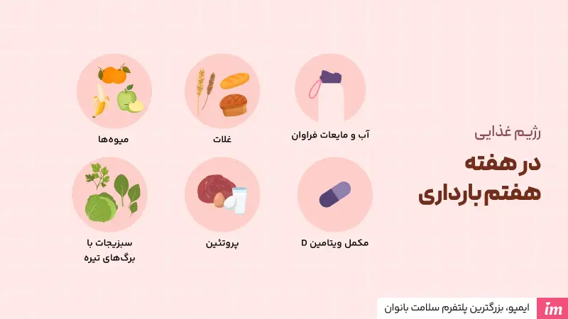 تغییرات بدن مادر در هفته هفتم بارداری