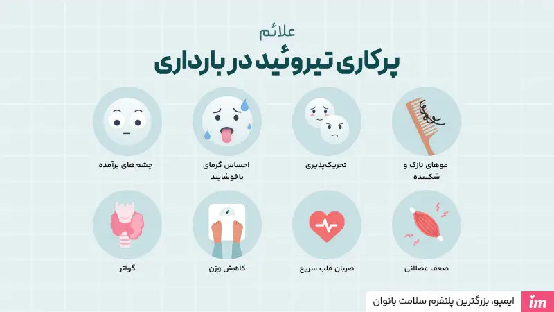 علائم پرکاری تیروئید در بارداری