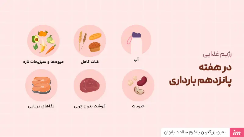 در هفته پانزدهم بارداری چی بخوریم؟