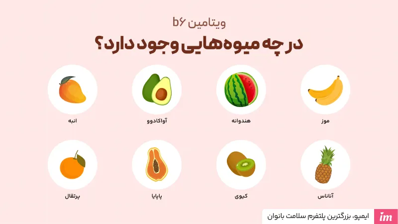 ویتامین b6 در چه میوه هایی وجود دارد؟