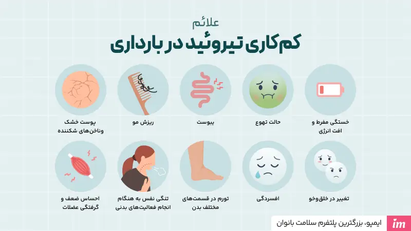 علائم کم کاری تیروئید در بارداری