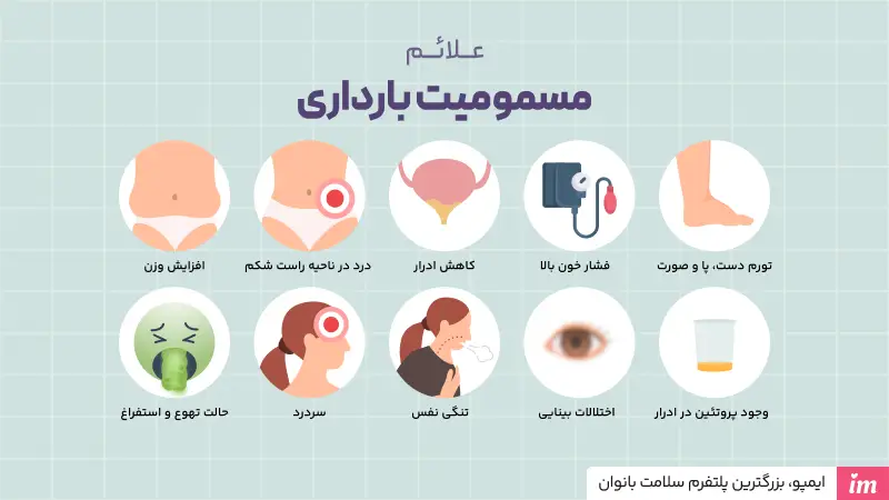 علائم مسمومیت بارداری چیست؟