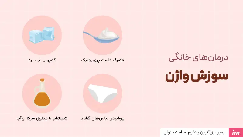 درمان خانگی سوزش واژن