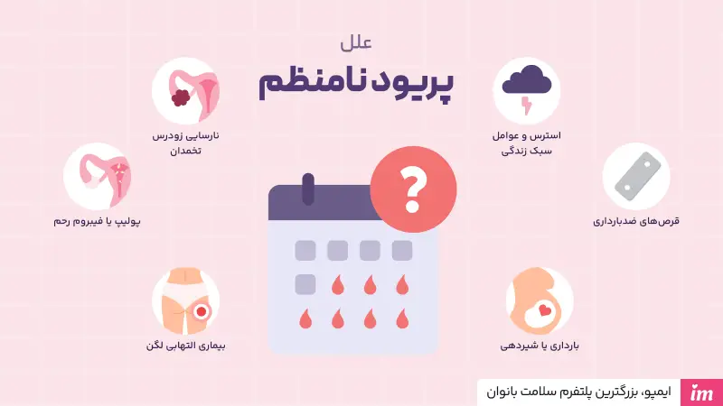 علل پریود نامنظم