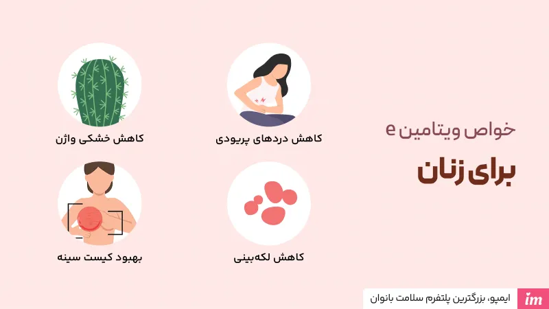 خواص ویتامین e برای زنان