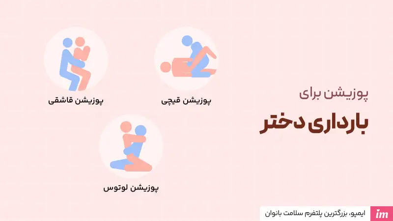 بهترین پوزیشن برای بارداری دختر