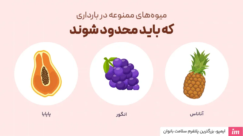 میوه‌های ممنوعه در دوران بارداری
